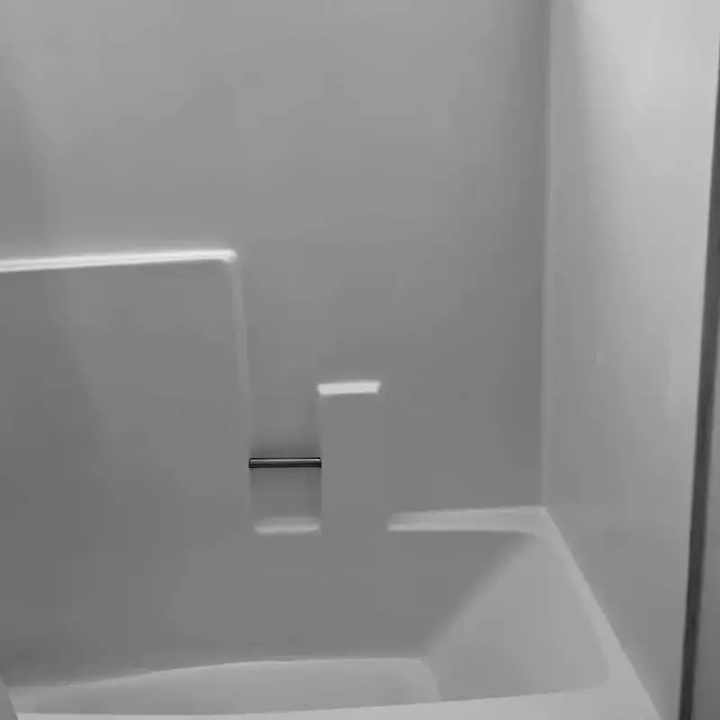 Bathroom tub after cleaning